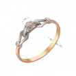 Золотое кольцо с бриллиантом. Артикул 750743  размер 18.5 - Фото 3