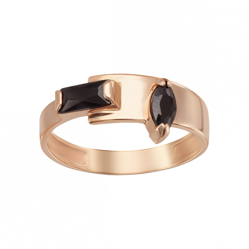 Золотое кольцо с фианитами. Артикул 360716  размер 17 - Фото 2