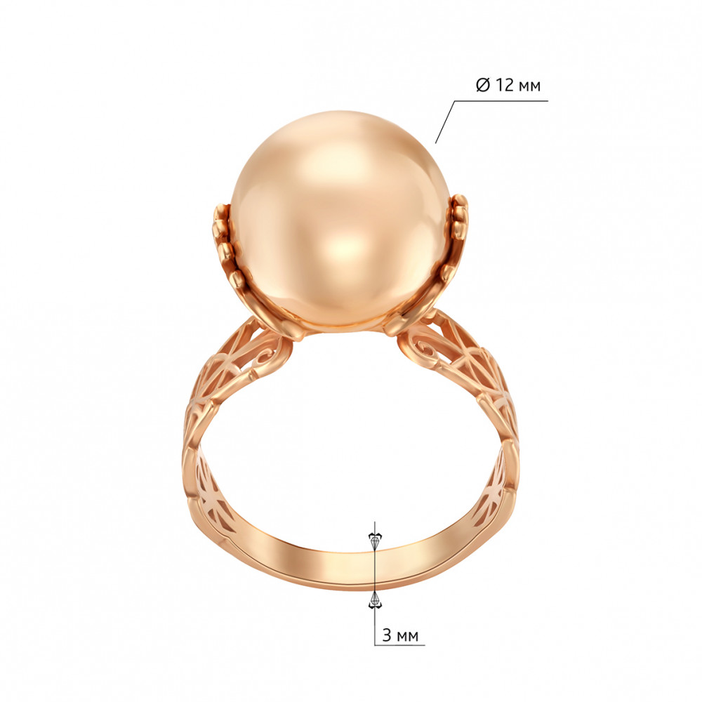 Золотое кольцо. Артикул 300357  размер 16.5 - Фото 3