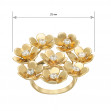 Золотое кольцо с фианитами. Артикул 330791М  размер 19 - Фото 4