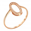 Золотое кольцо c бриллиантами. Артикул 740403  размер 16.5 - Фото 5
