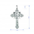 Срібний натільний хрест. Артикул 250038С  - Фото 2