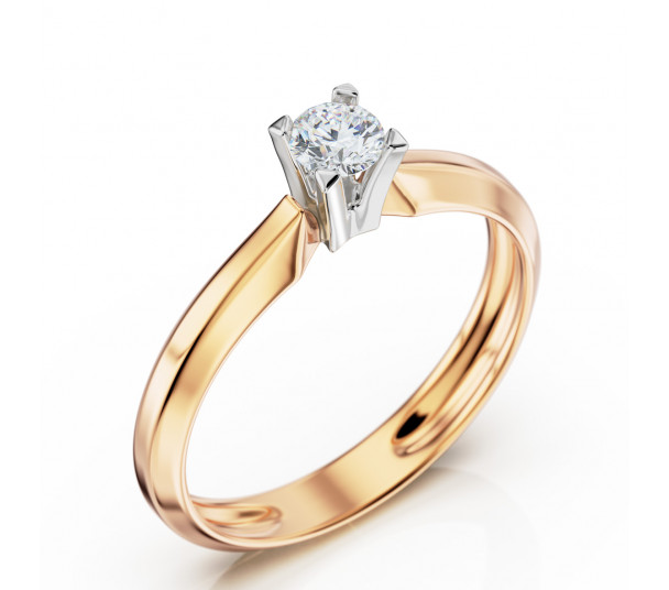 Золотые обручальные кольца с бриллиантом - Фото  25