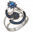 Серебряное кольцо с фианитами. Артикул 330786С  размер 16.5 - Фото 4