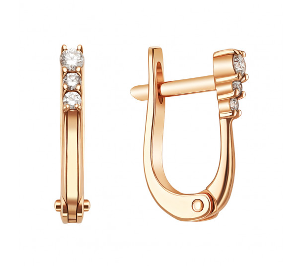 Золотое кольцо c бриллиантами. Артикул 740374 - Фото  1