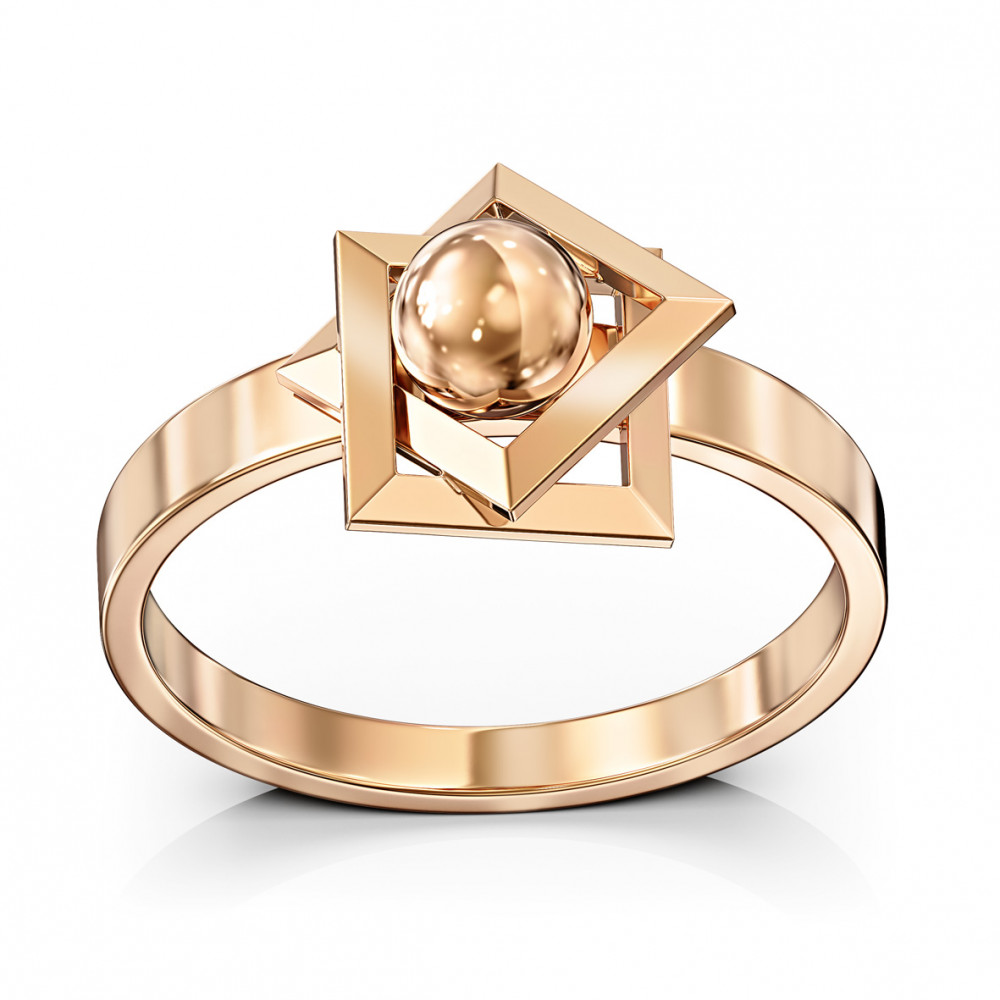 Gold ring. Article 300478  size 17 - Photo 2