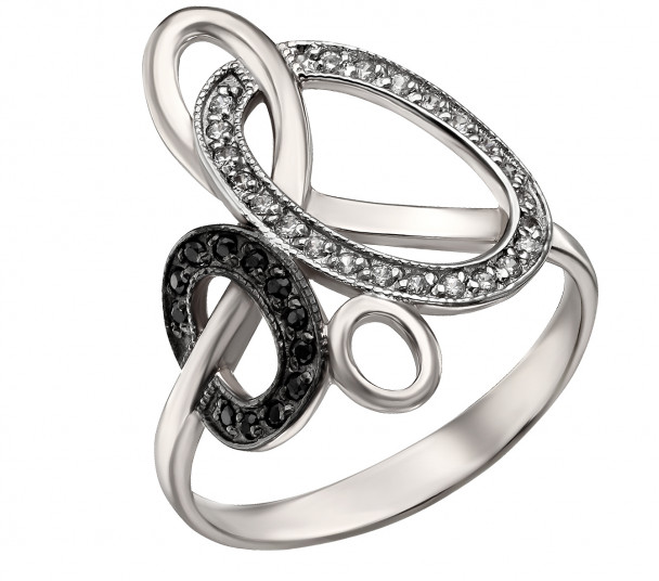 Серебряное кольцо с фианитами. Артикул 320868С  размер 18.5 - Фото 1