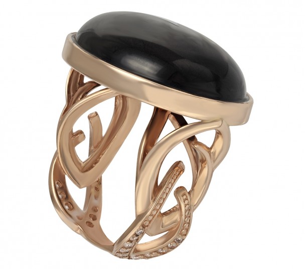 Золотые женские кольца с камнями - Фото  15