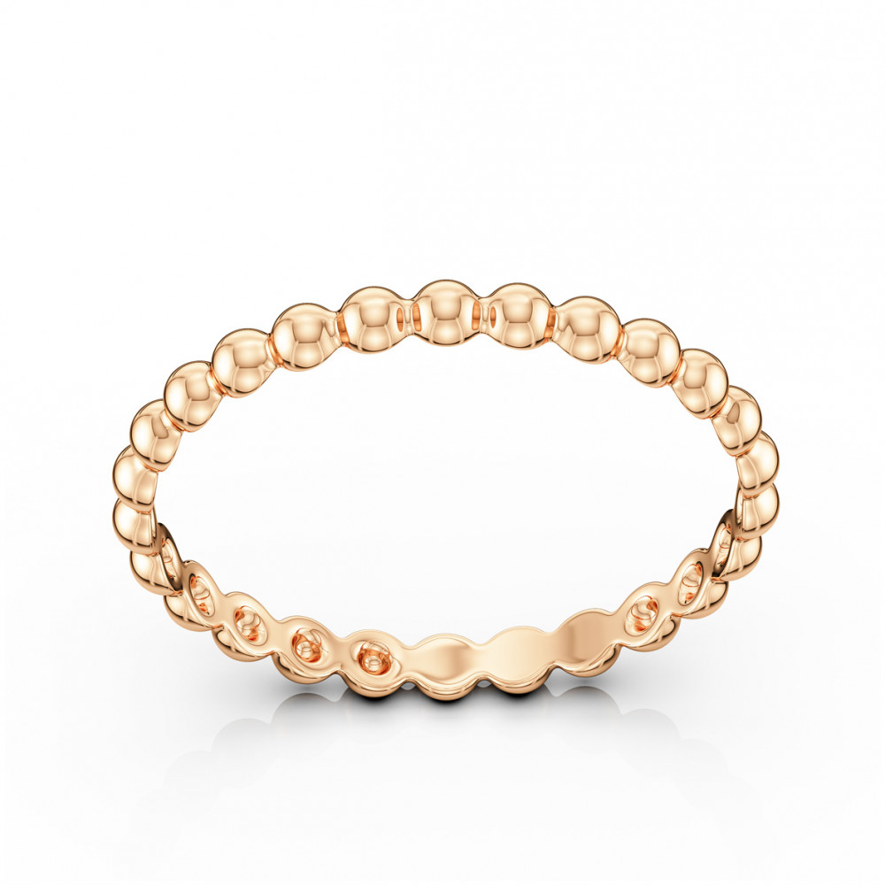 Golden ring. Article 300422  size 15 - Photo 2