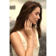 Gold studs with cubic zirkonia. Article 500063  - Photo 3