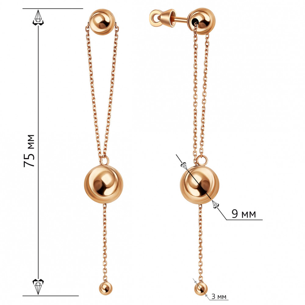 Gold studs. Article 580146  - Photo 2