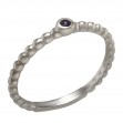 Серебряное кольцо с фианитом. Артикул 380185С  размер 15 - Фото 2