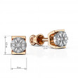 Gold studs with diamonds. Article 780548  - Photo 2