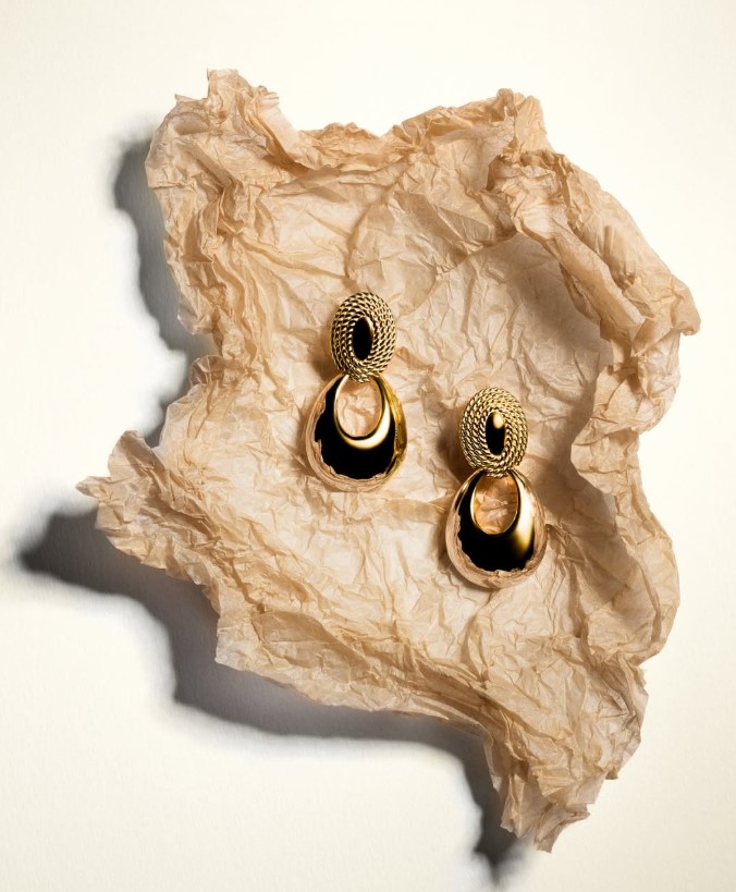 Золотые серьги. Артикул 400310  - Фото 3