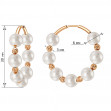 Gold earrings with pearls. Article 470801  - Photo 2