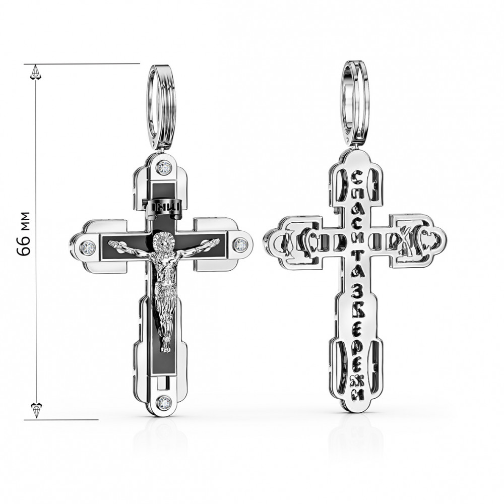 Золотой нательный крест. Артикул 270072В  - Фото 2