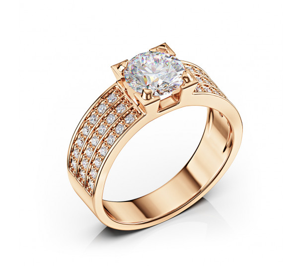 Золотая подвеска с фианитами. Артикул 150422 - Фото  1