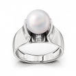 Ring in red gold with diamonds and pearls. Article 750818В  size 16.5 - Photo 2
