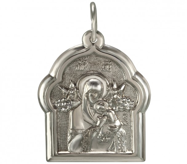 Серебряная ладанка Святая мученица Надежда. Артикул 100535С - Фото  1