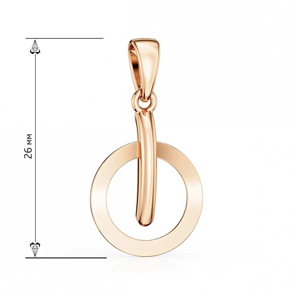 Золотая подвеска. Артикул 130321  - Фото 2