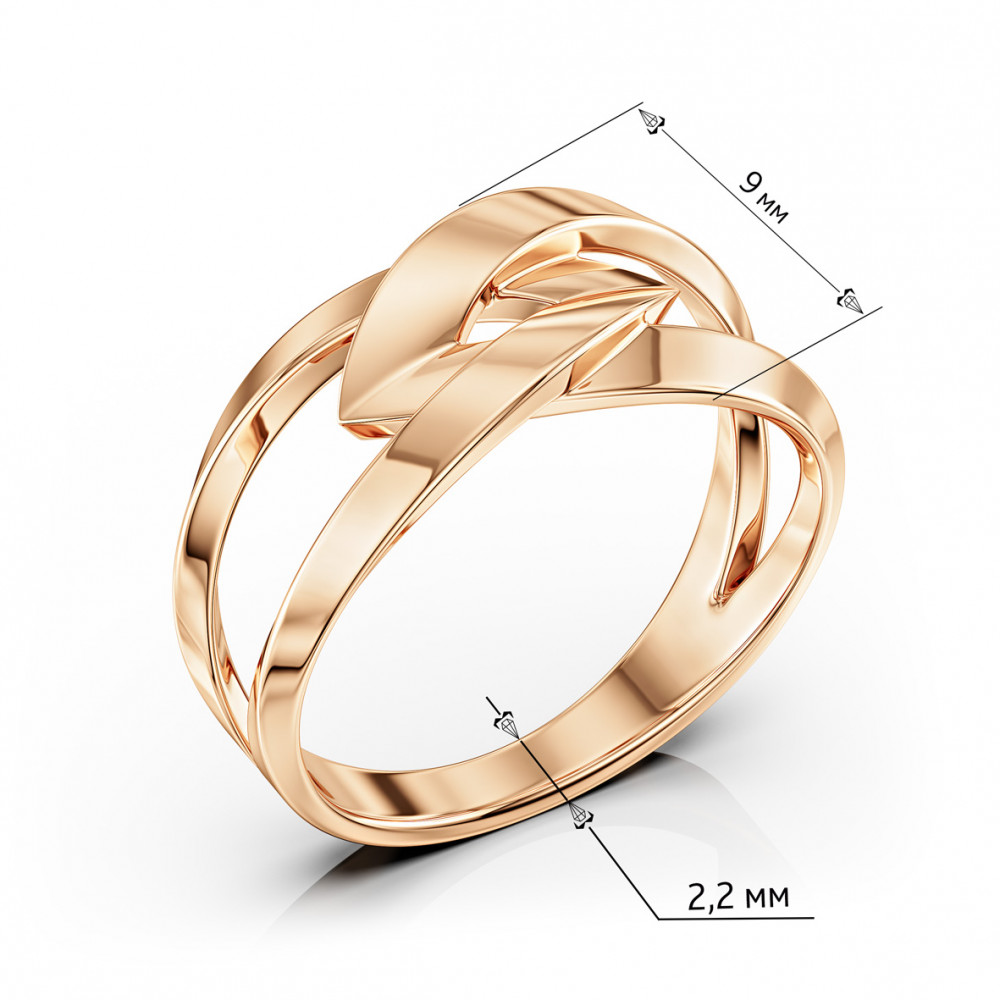 Золотое кольцо. Артикул 300493  размер 17 - Фото 3