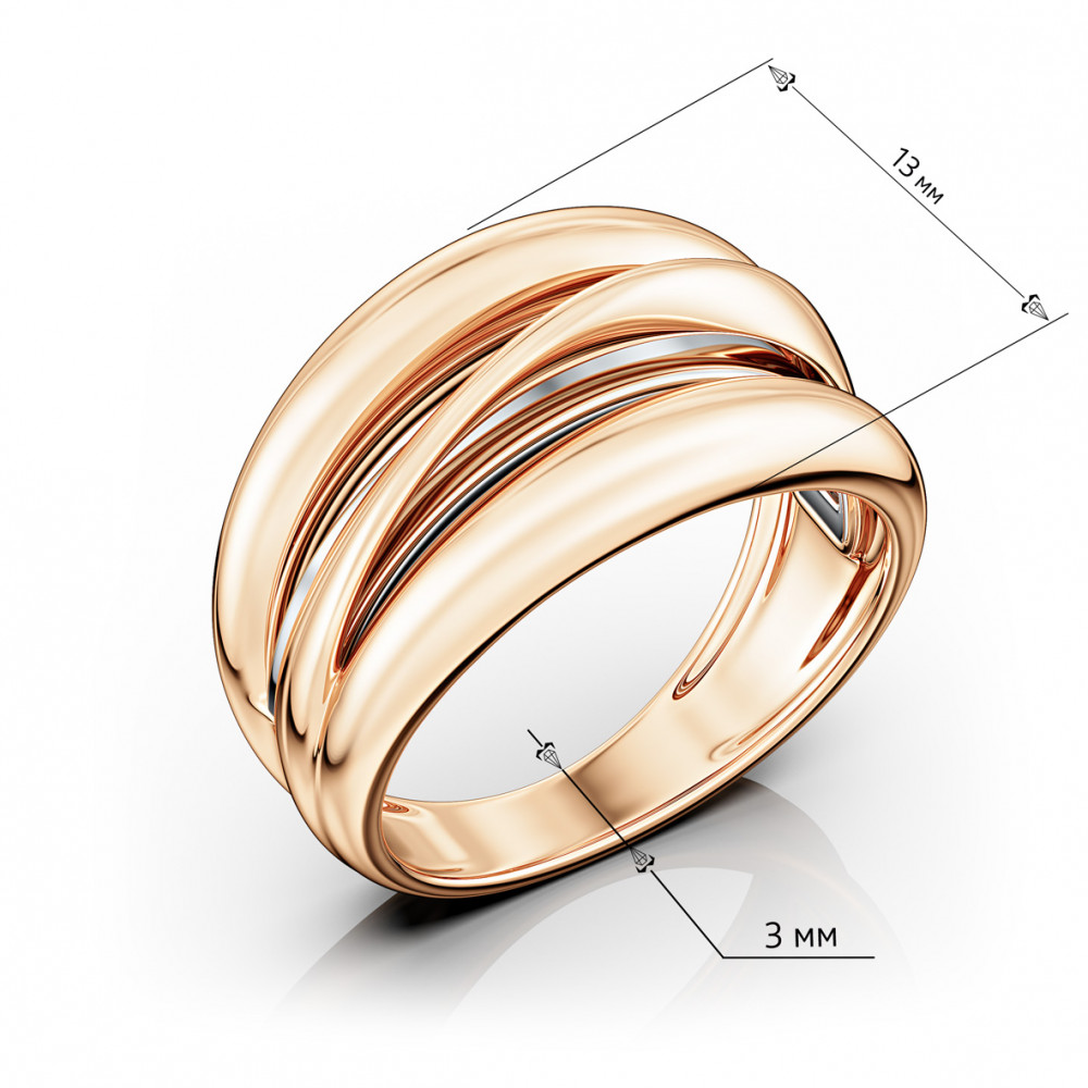 Золотое кольцо. Артикул 310315  размер 20.5 - Фото 3