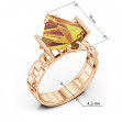 Золотое кольцо с цитрином. Артикул 369730  размер 17.5 - Фото 3