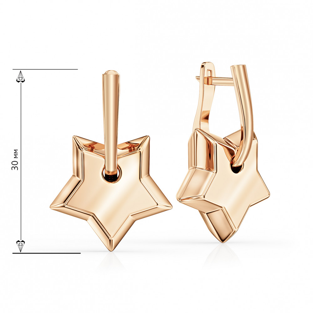 Золотые серьги. Артикул 400312  - Фото 2