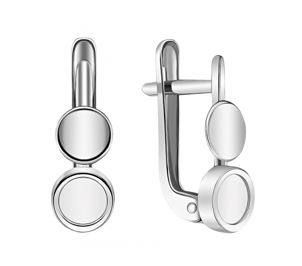 Серьги гвоздики с камнями - Фото  26