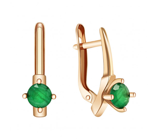 Серьги гвоздики с камнями - Фото  25