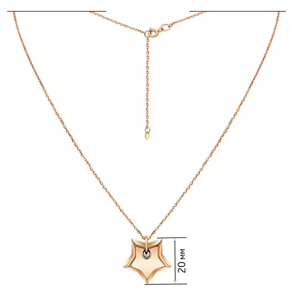 Золотое колье. Артикул 860651  размер 400 - Фото 2