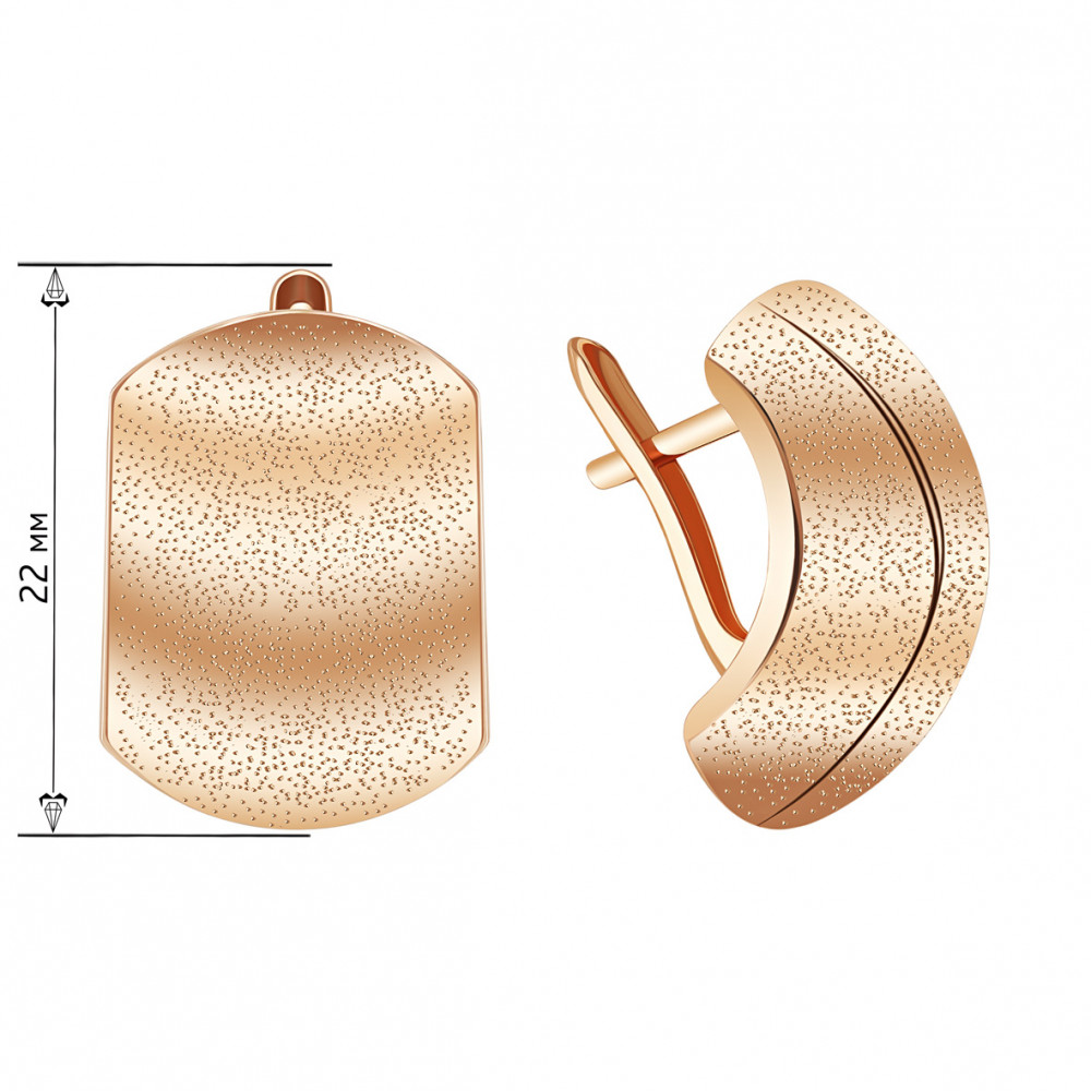 Золоті сережки. Артикул 470687  - Фото 2