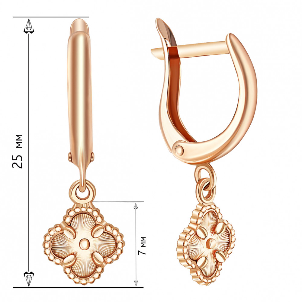 Золотые серьги. Артикул 470811  - Фото 2