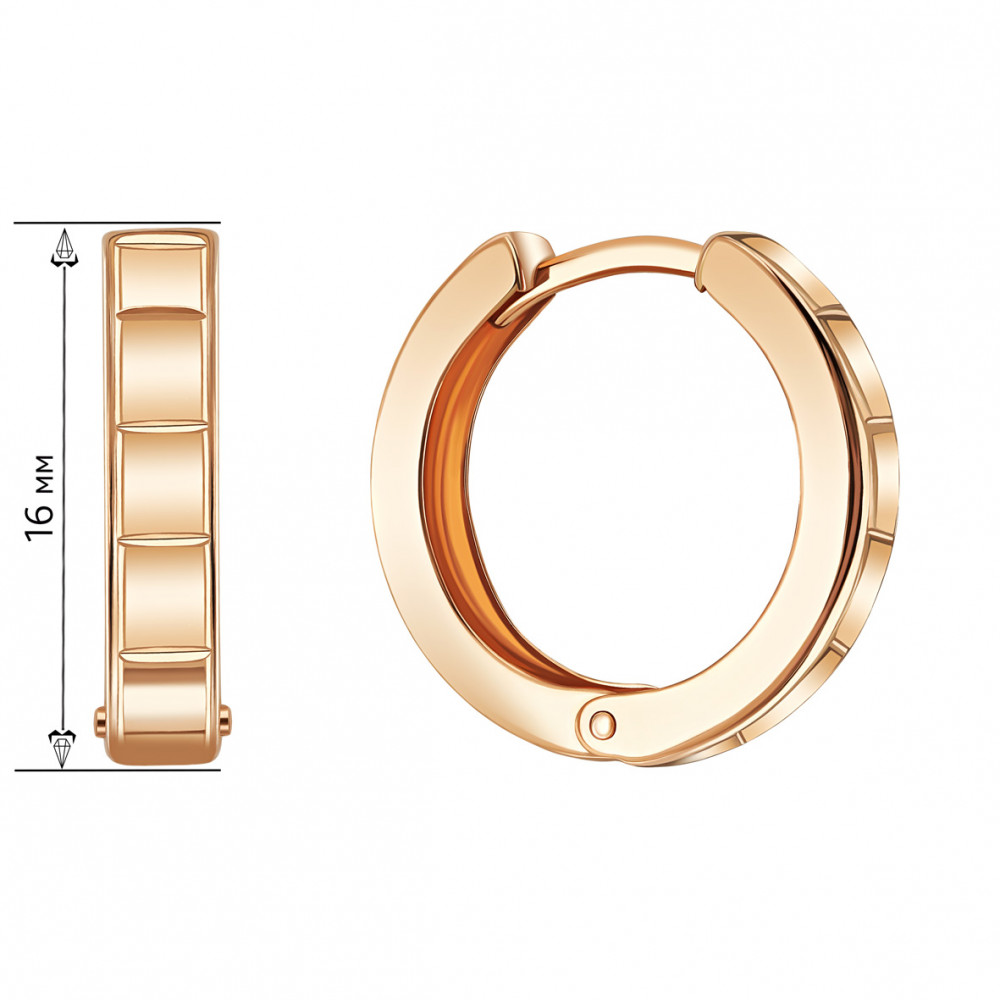 Золоті сережки. Артикул 470813  - Фото 2