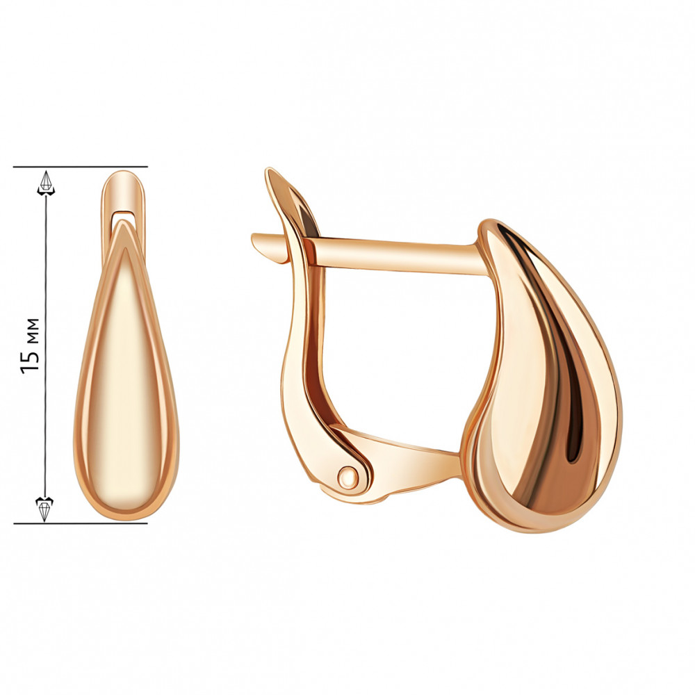 Золоті сережки. Артикул 470814  - Фото 2