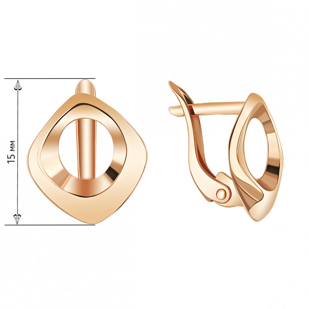 Золотые серьги. Артикул 470818  - Фото 3