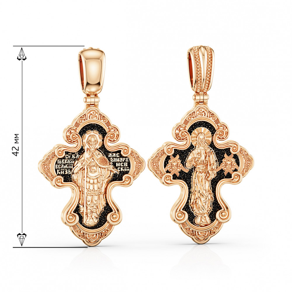 Золотой крестик. Артикул 240233  - Фото 2