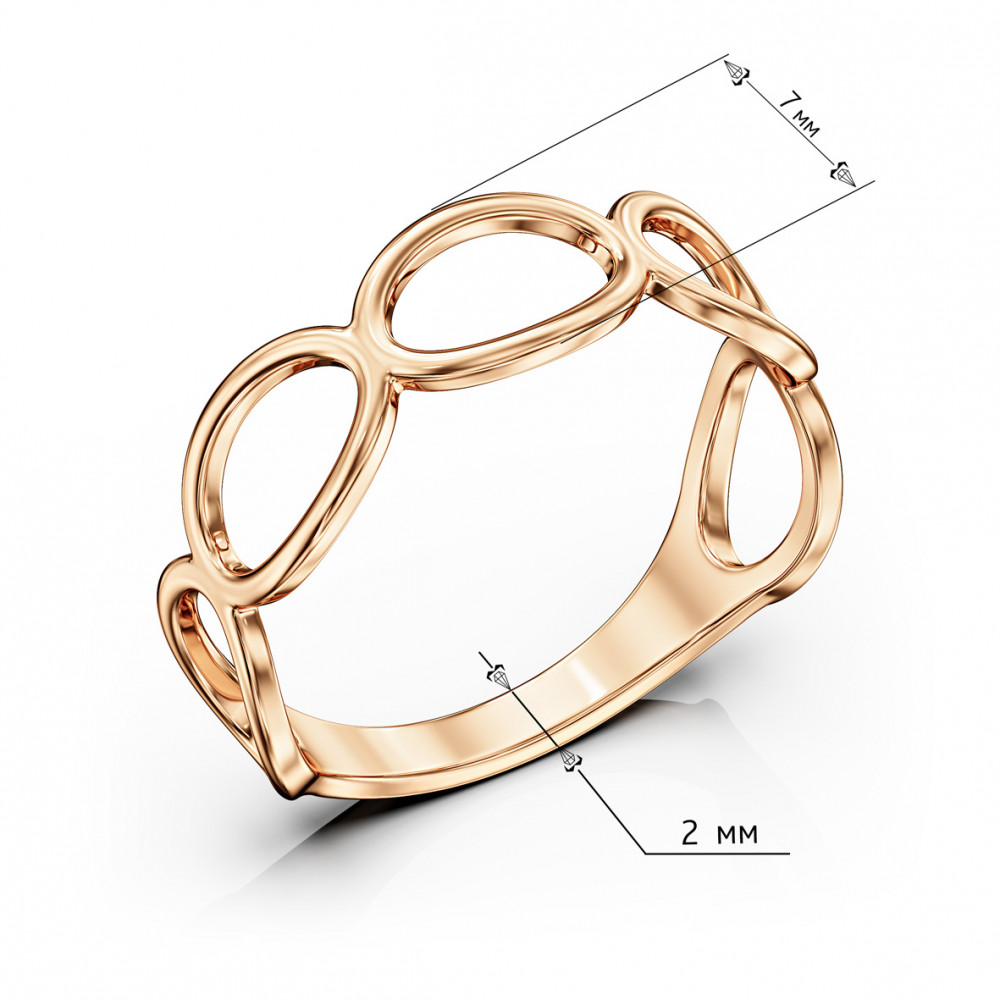 Золотое кольцо. Артикул 300500  размер 19 - Фото 3