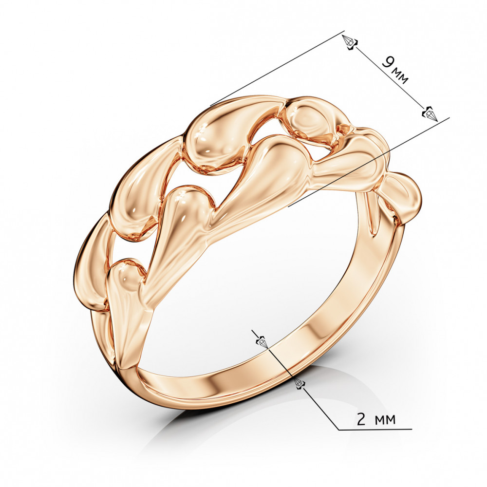 Золотое кольцо. Артикул 300504  размер 17.5 - Фото 3