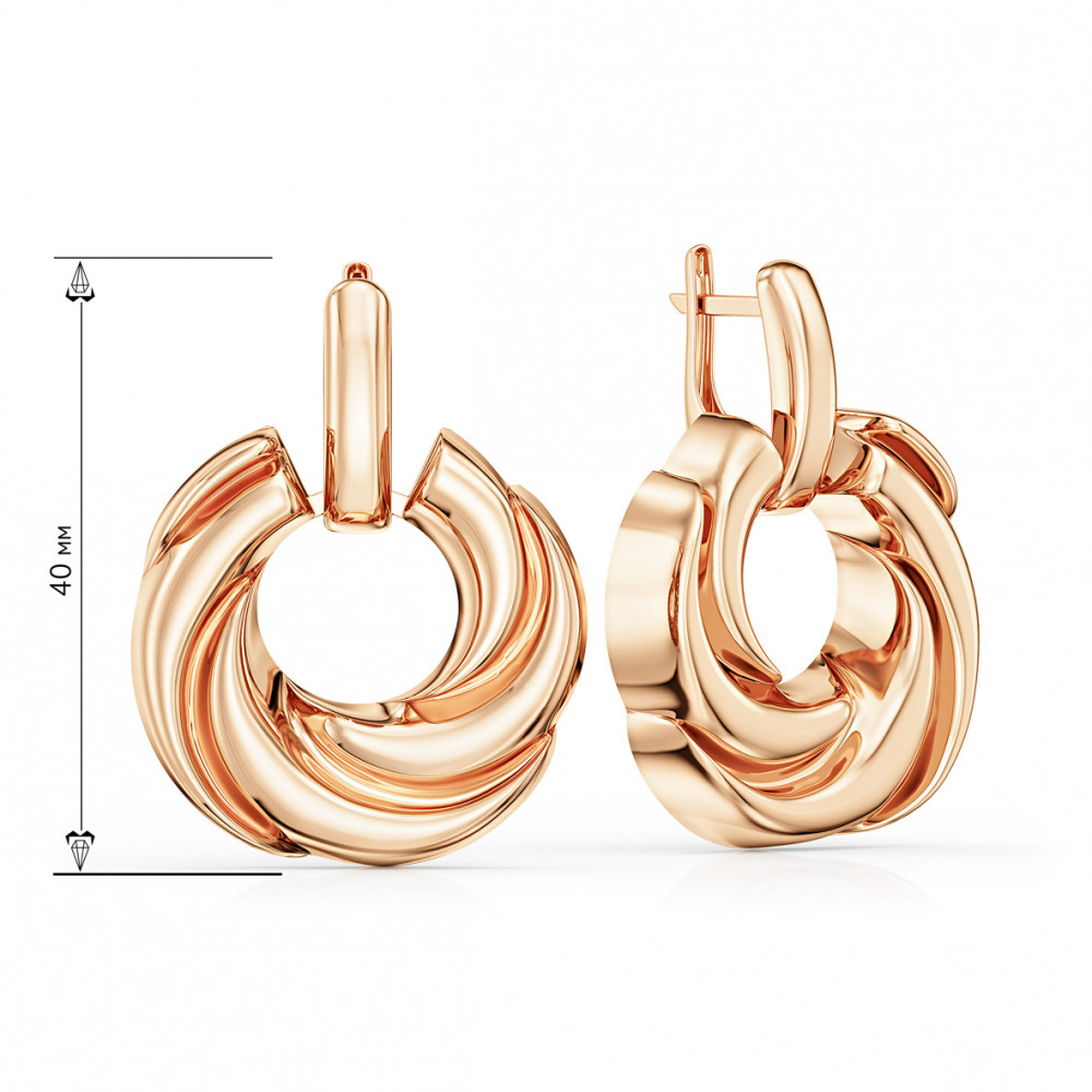 Золоті сережки. Артикул 400315  - Фото 2