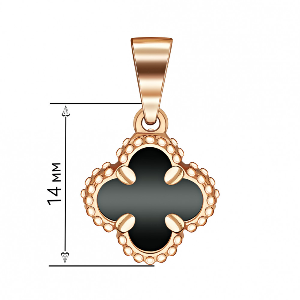 Золота підвіска з агатом. Артикул 189275  - Фото 2