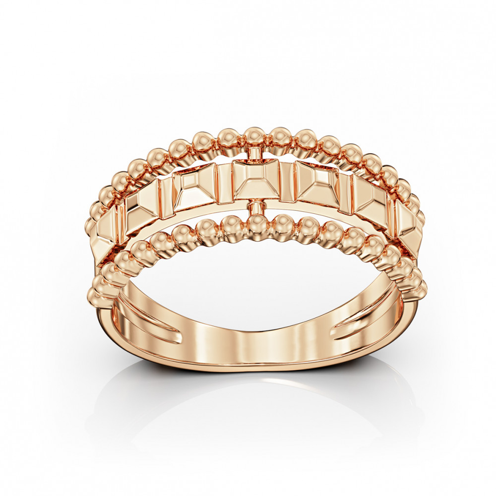 Золота каблучка. Артикул 300505  розмір 17.5 - Фото 2