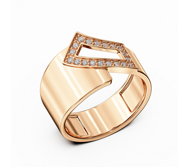 Золотые серьги с фианитами. Артикул 490078 - Фото  1