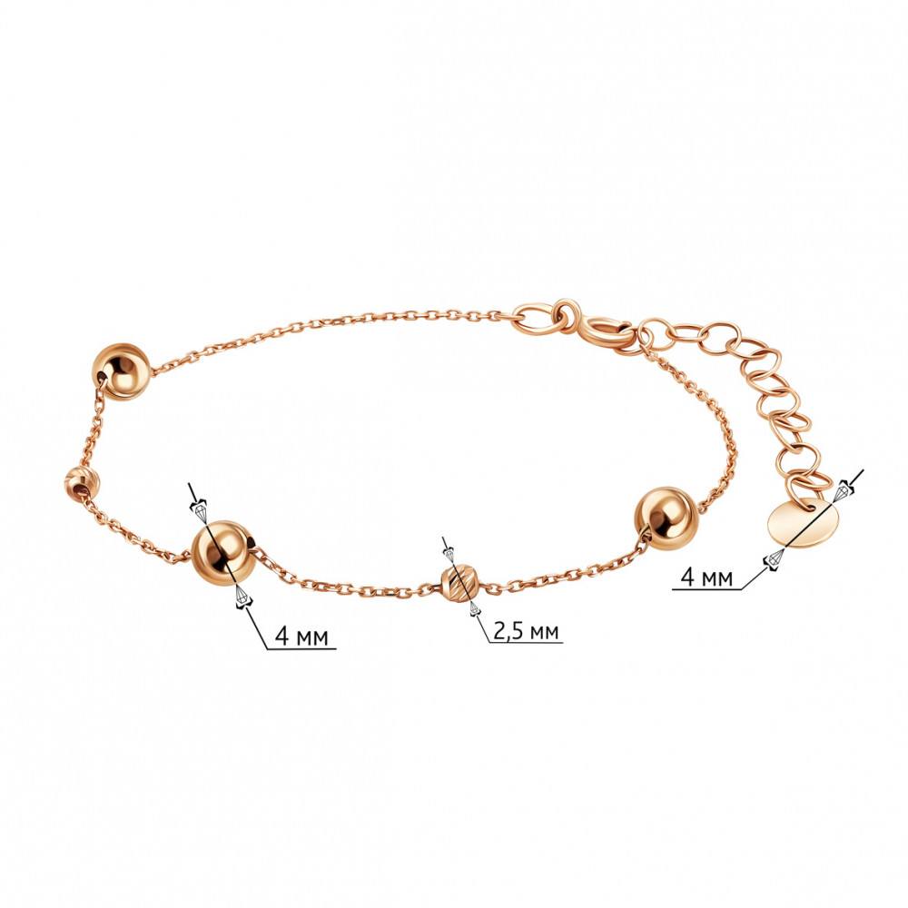 Золотой браслет. Артикул 820250  размер 160 - Фото 3