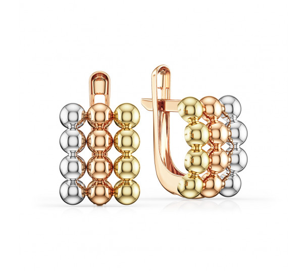 Gold earrings. Article 470614 - Photo  1