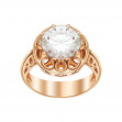 Gold ring with cubic zirkonia. Article 330936  size 18.5 - Photo 2