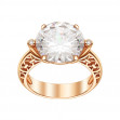 Gold ring with cubic zirkonia. Article 330940  size 17 - Photo 2