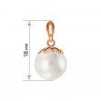 Золотая подвеска с жемчугом. Артикул 150382  - Фото 2
