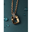 Gold pendant with cubic zirkonia. Article 160399  - Photo 4