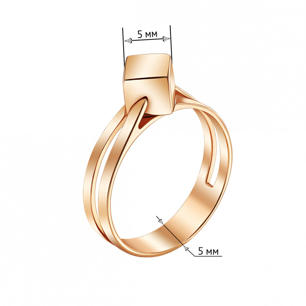 Золотое кольцо. Артикул 300502  размер 16.5 - Фото 3